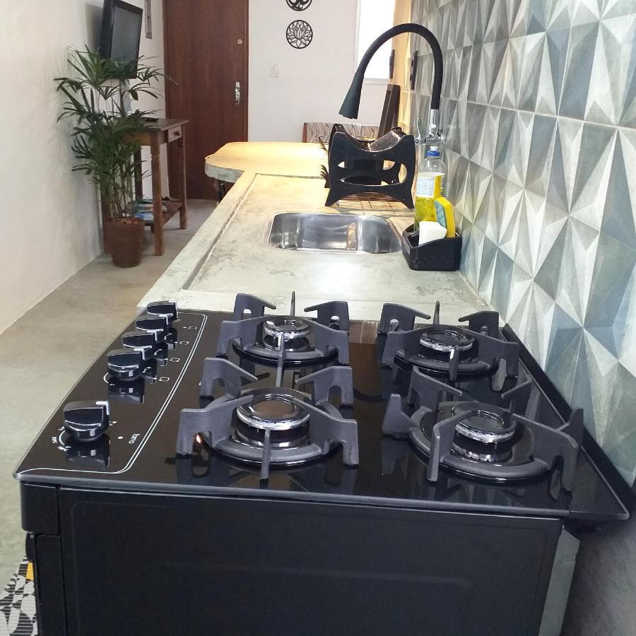 Apartamento Dona Frida Prainha Com Wifi Pe Na Areia Caraguatatuba Kültér fotó