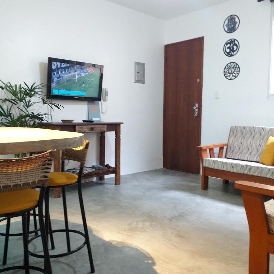 Apartamento Dona Frida Prainha Com Wifi Pe Na Areia Caraguatatuba Kültér fotó